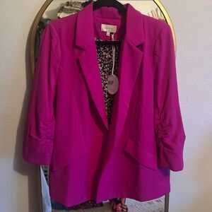 Fushia pink blazer size L